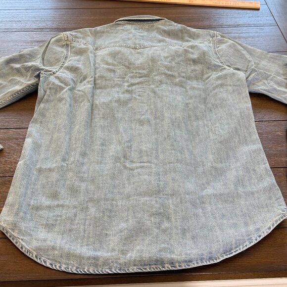 J. Crew Midweight denim western shirt Size Small - Picture 10 of 10